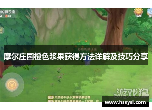 摩尔庄园橙色浆果获得方法详解及技巧分享
