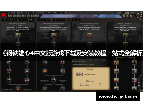 《钢铁雄心4中文版游戏下载及安装教程一站式全解析》
